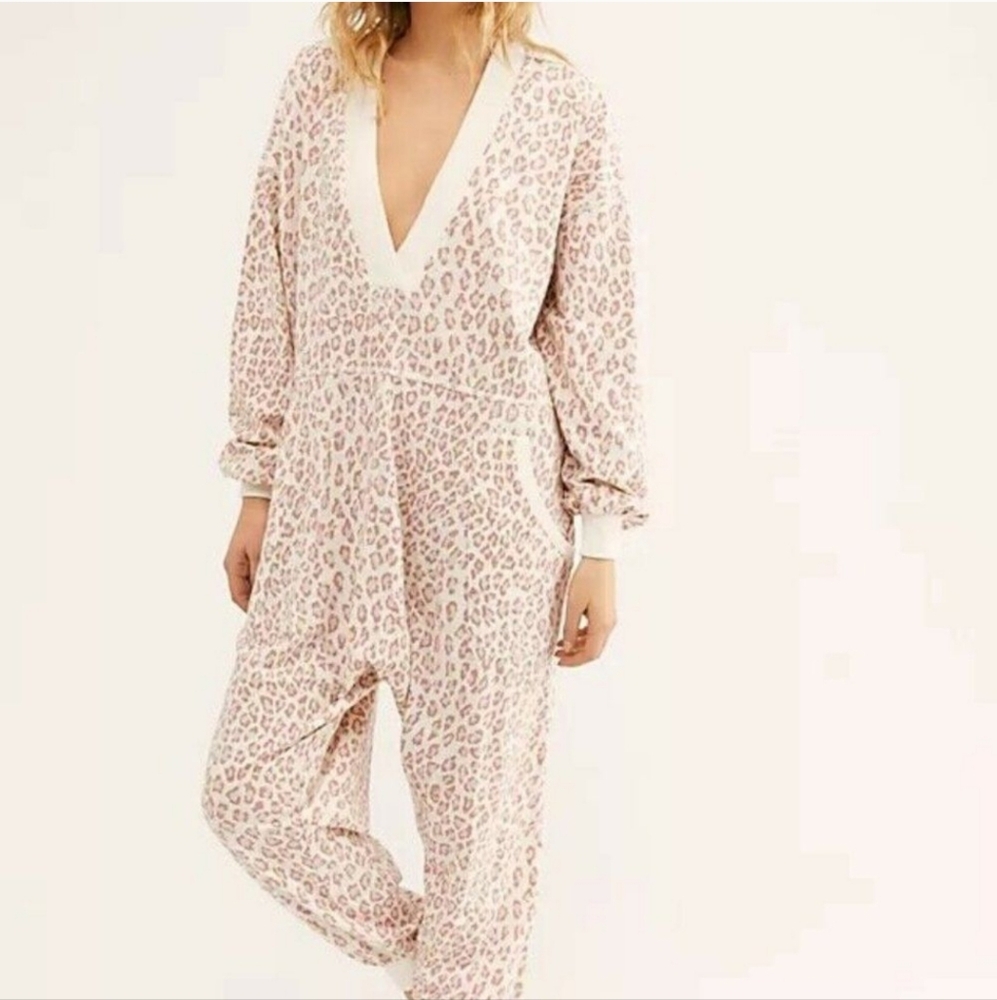 Free People Printed Just Because Romper Jumpsuit One Piece